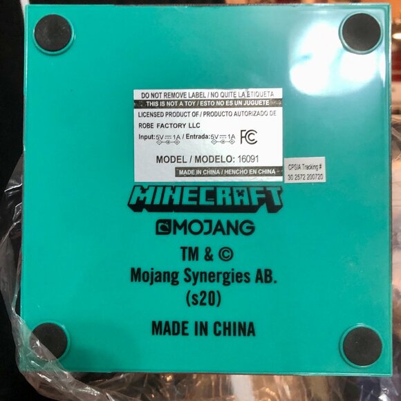 🗡️ NWOT Minecraft Diamond Sword USB LED Night Light 14" Official Licensed Lamp - Picture 3 of 5